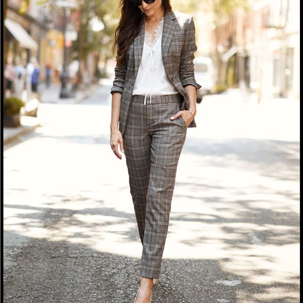 Banana Republic Women's Plaid Pantsuit
